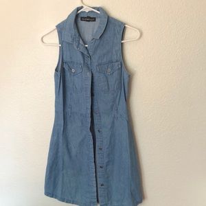 Denim button down dress size S